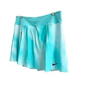 NIKE Women's Dri-FIT Pleated Tennis Skort NWT Teal White Size XL Pickleball